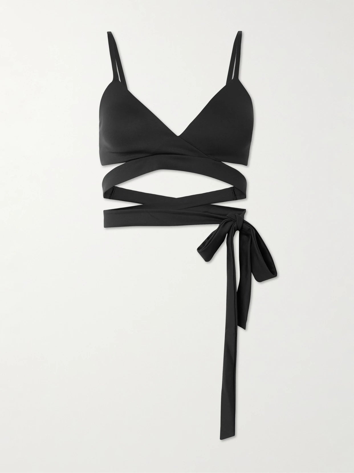 + Nike Wrap Front Bra - Obsidian