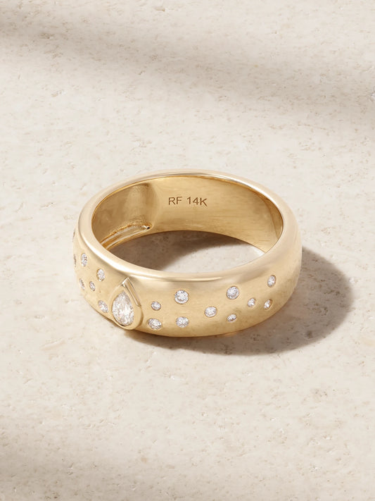 Roxanne First Cigar Constellation 14-karat Gold And Diamond Ring