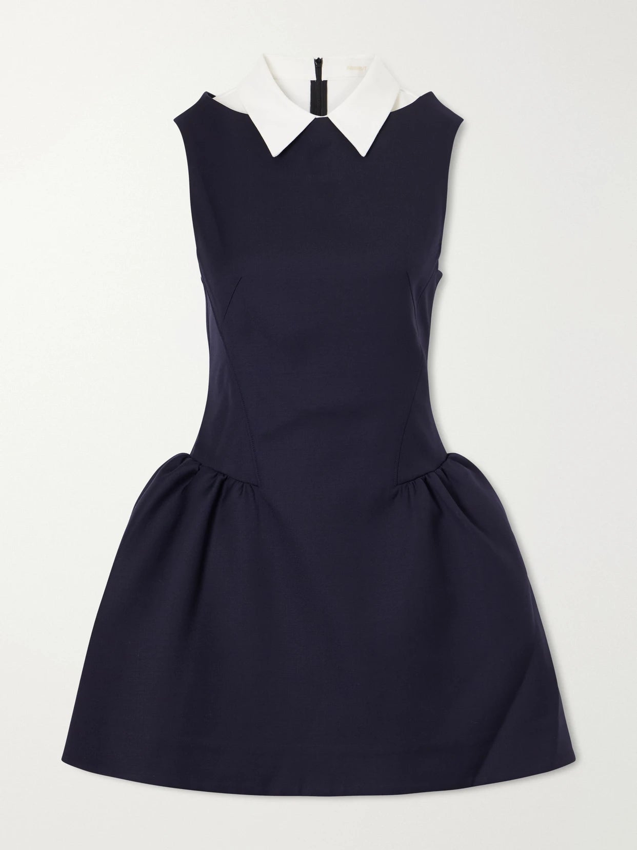 Patchwork Wool Mini Dress