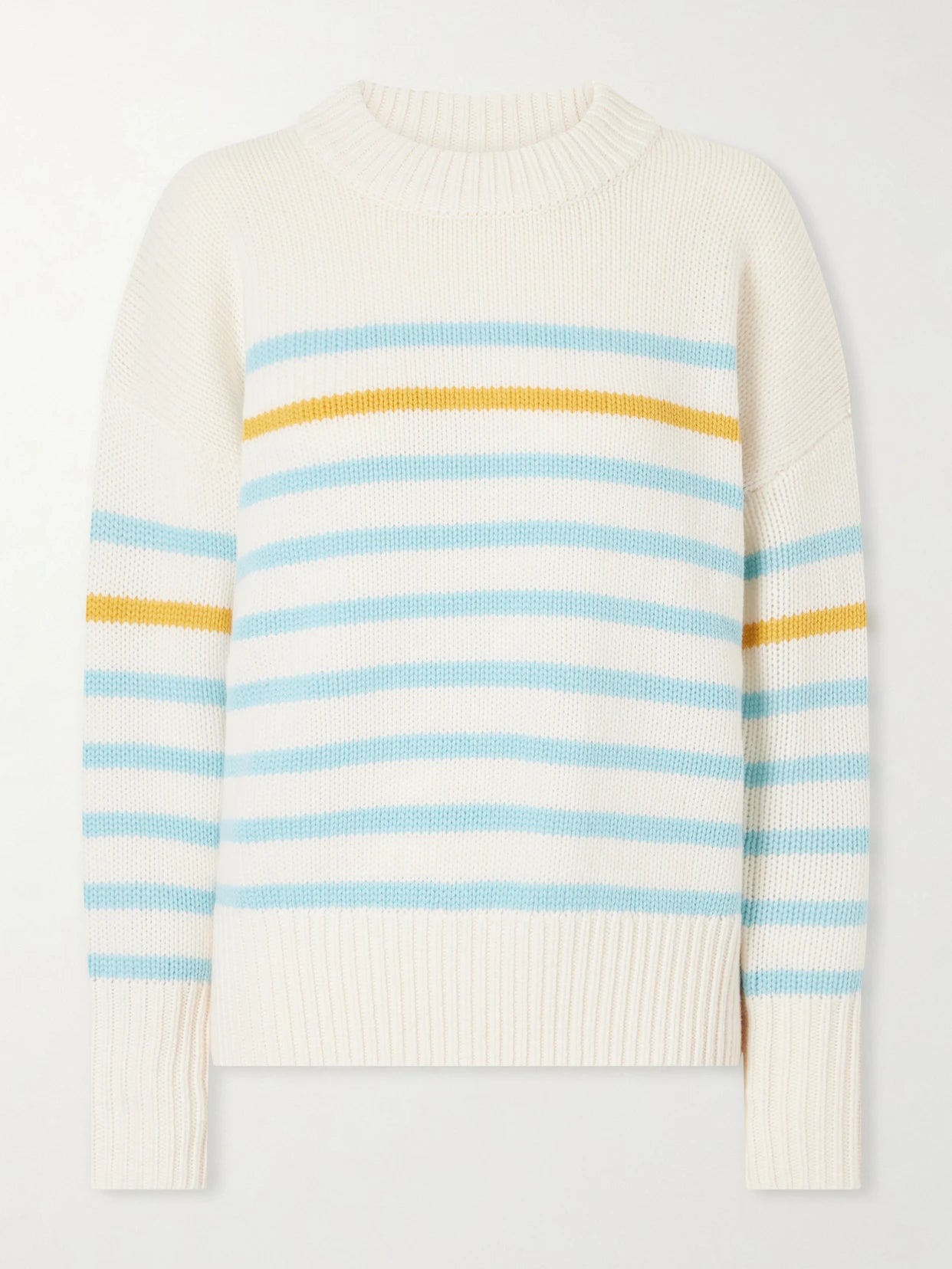 Marin Striped Wool And Cashmere-blend Sweater