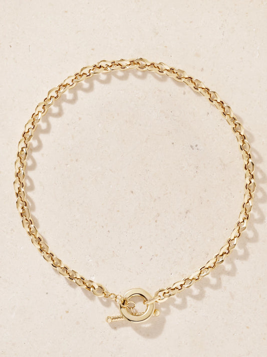 Diane Kordas Chain Gang 14-karat Gold Chain Necklace