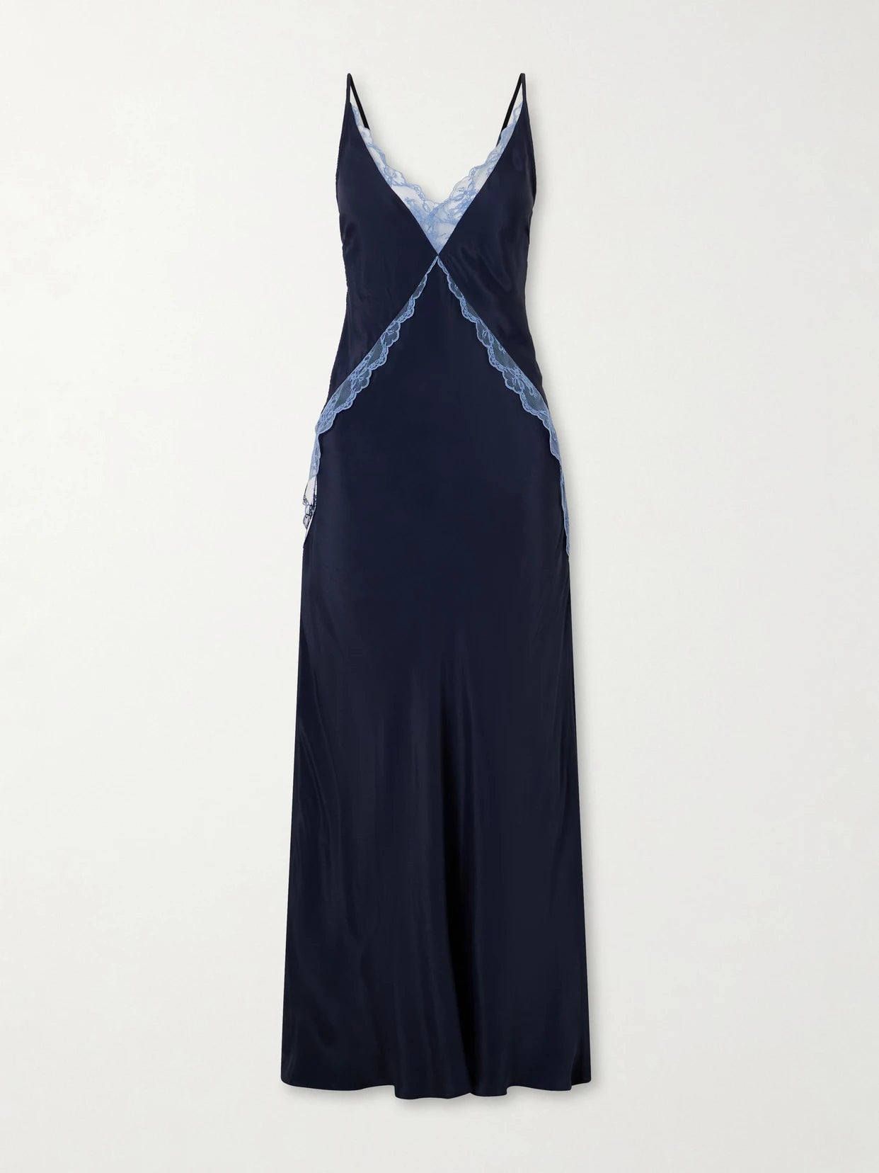 Elsie Lace-trimmed Crepe Gown