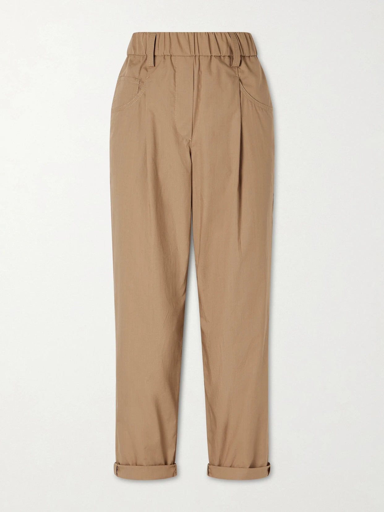 Cotton-voile Tapered Pants
