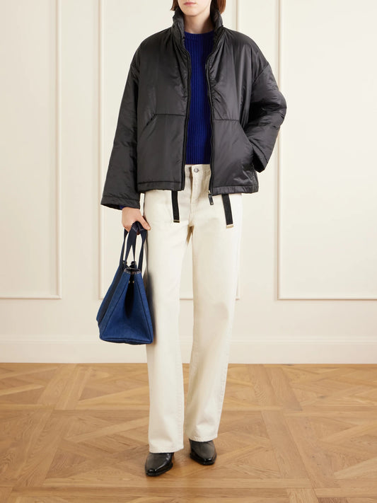 Image of Coats & Jackets. Product name - Cristina Padded Shell Jacket in Black colour by brand - Max Mara