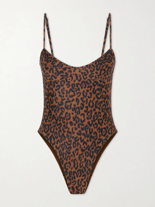 Monica Leopard-print Swimsuit