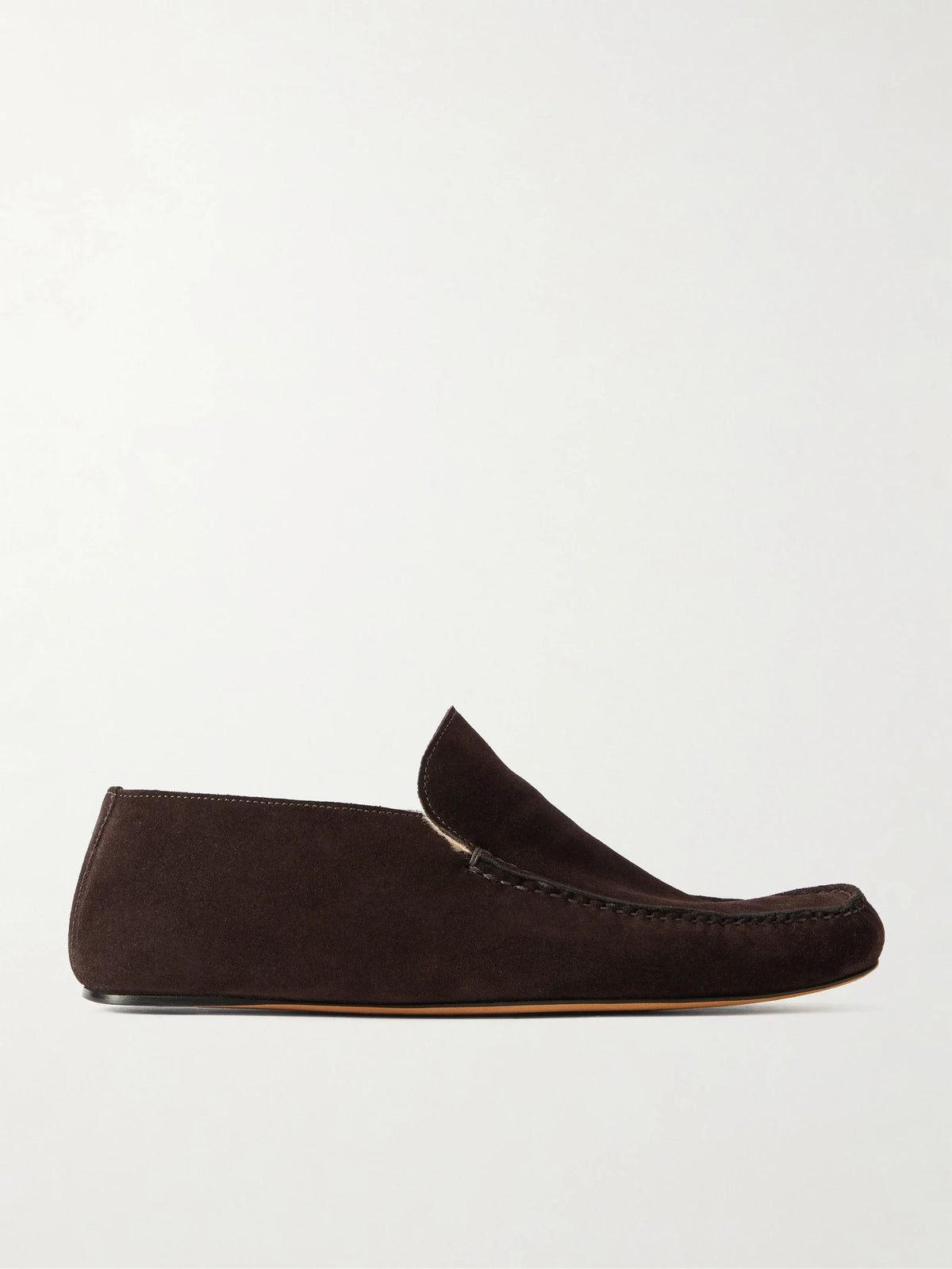 Leo Shearling-lined Suede Loafers