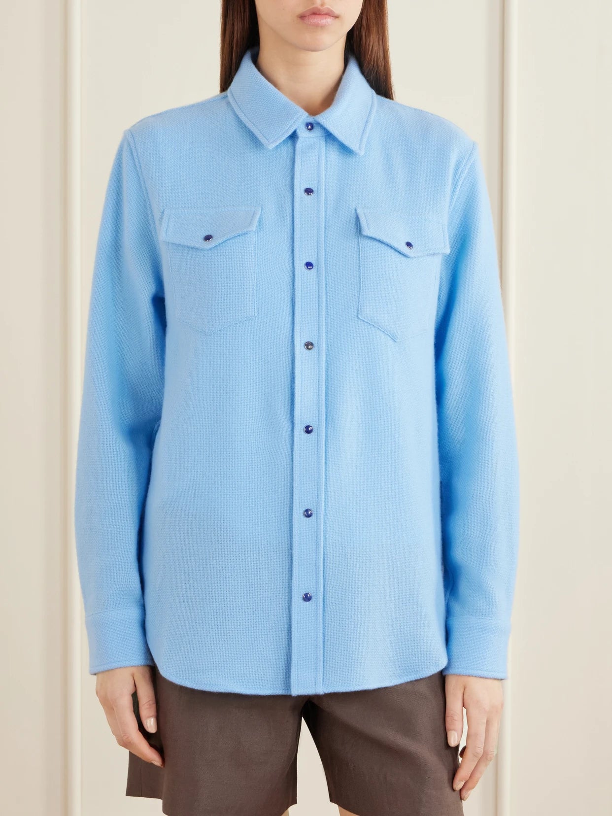 Blue Lagoon Cashmere Shirt