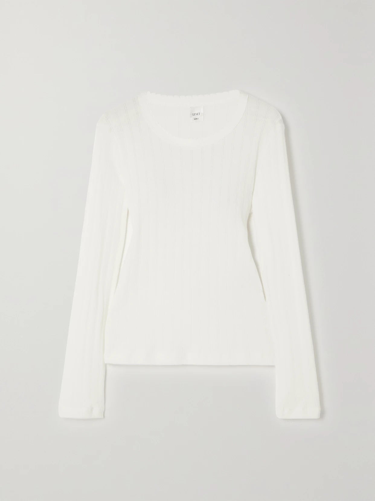Pointelle-knit Cotton-jersey Top