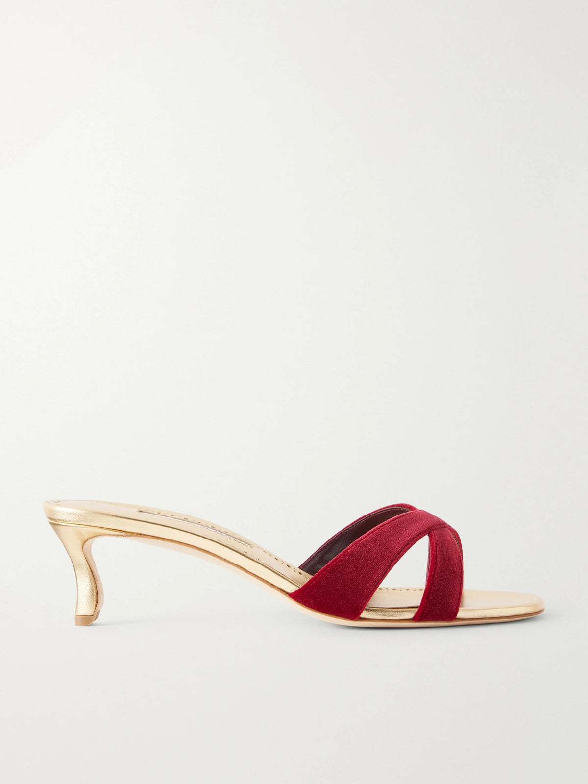 Manolo Blahnik Callydramu 50 Velvet Sandals