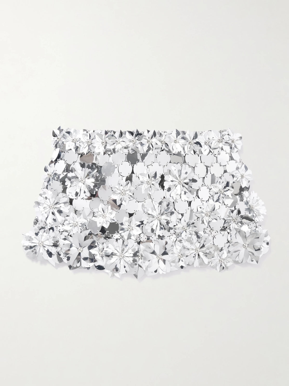 Embellished Chainmail Mini Skirt