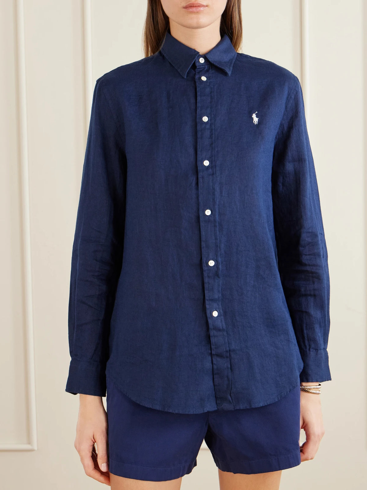 Embroidered Linen Shirt
