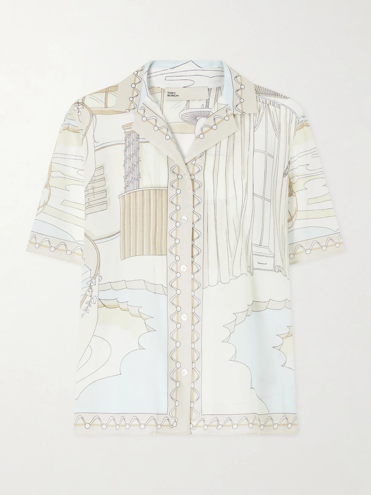 Printed Cotton-voile Shirt