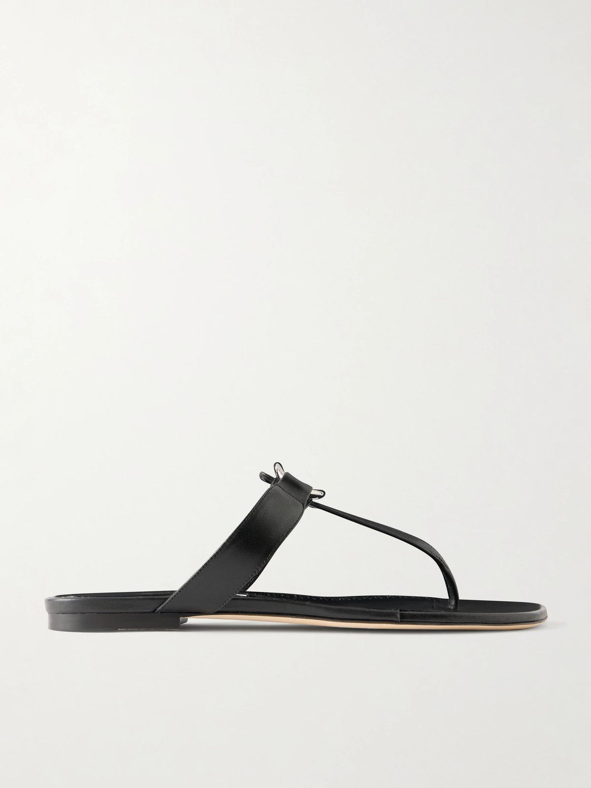 Mionasan Embellished Leather Thong Sandals