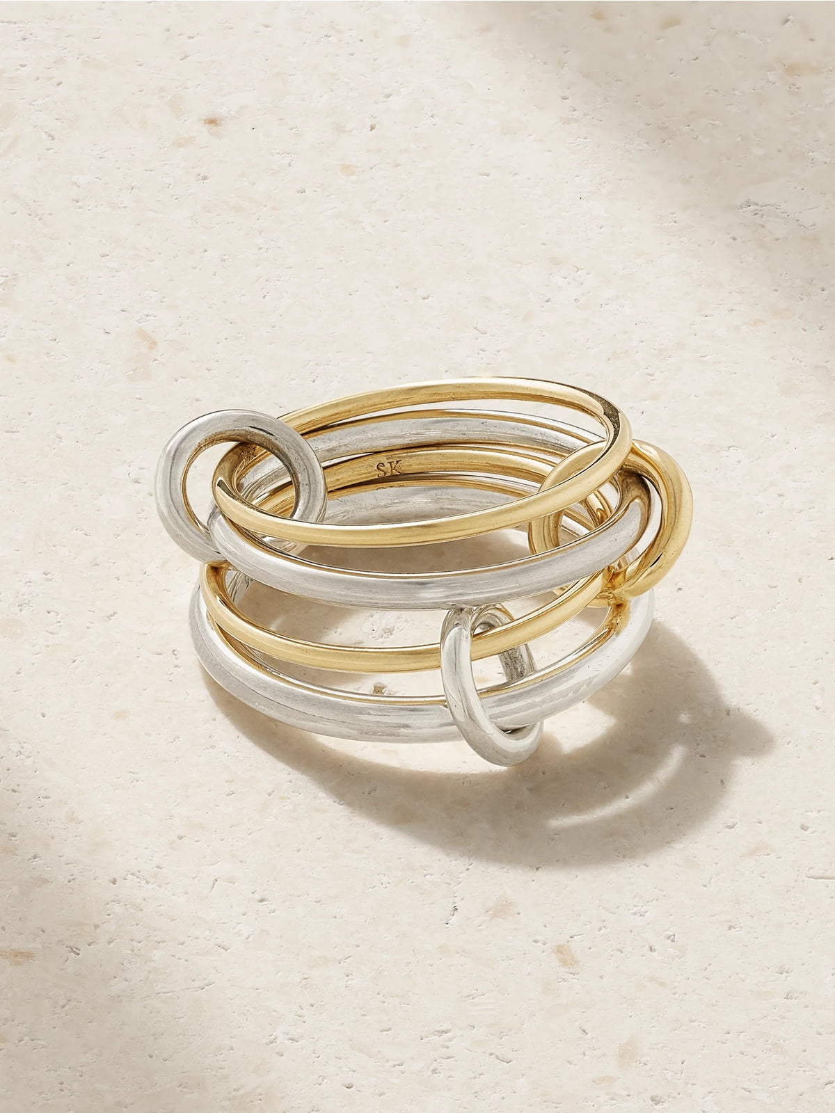 Pisces 18-karat Gold And Sterling Silver Ring
