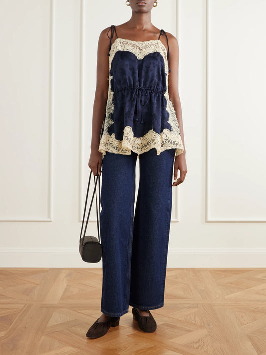 Image of Flats. Product name - Tove Gathered Suede Ballet Flats in Dark brown colour by brand - Loeffler Randall