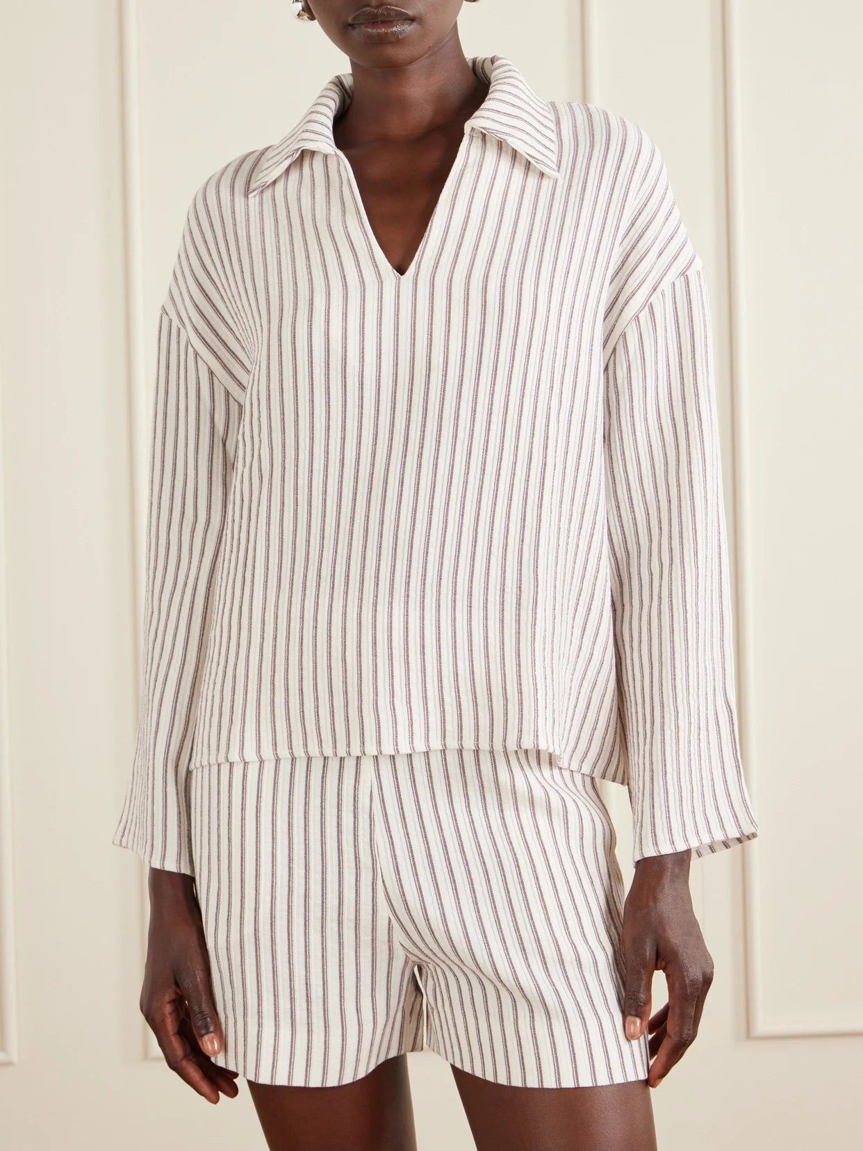 Striped Seersucker Shirt