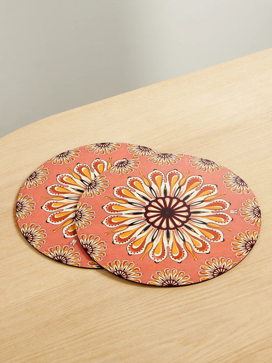 Set Of Two Wood Placemats