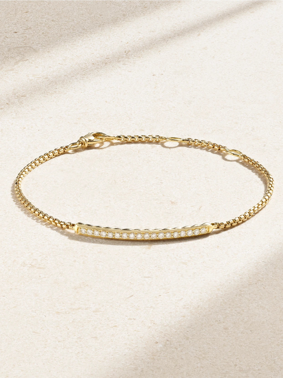 Petite Pavé 18-karat Gold Diamond Bracelet