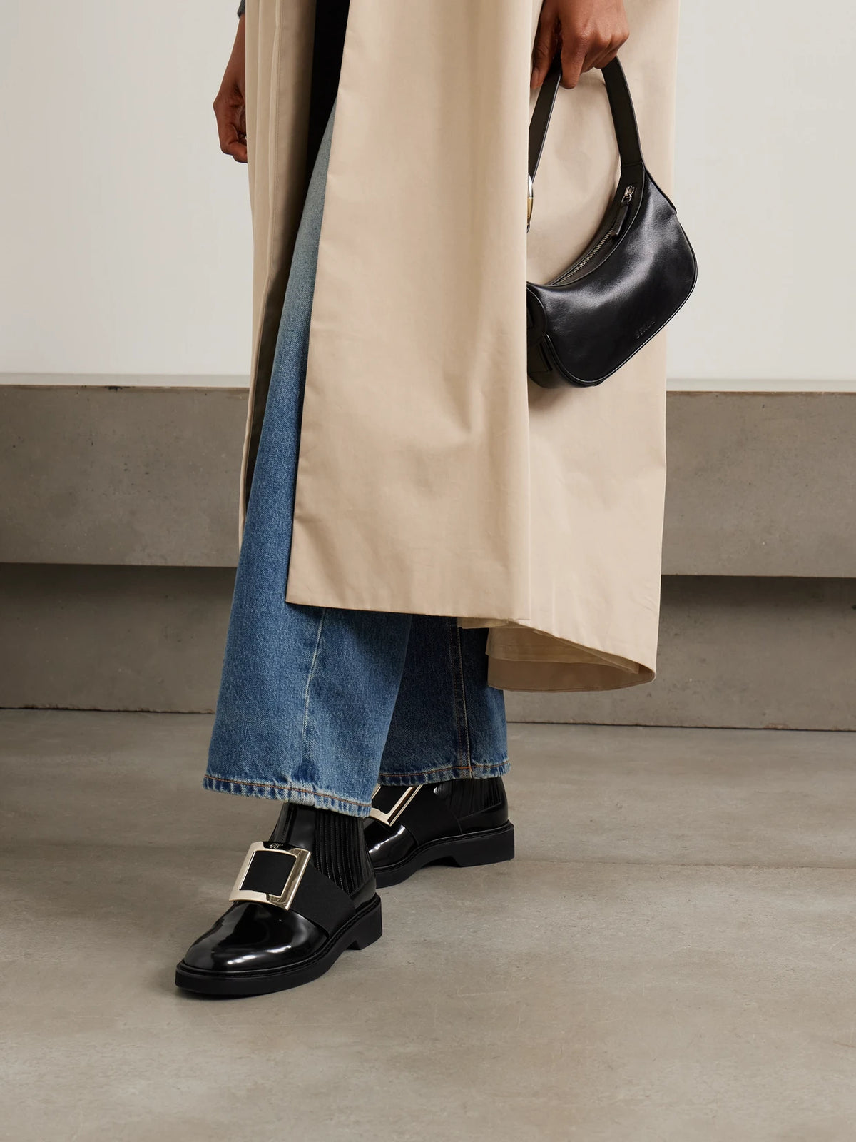 Viv Ranger Embellished Patent-leather Chelsea Boots