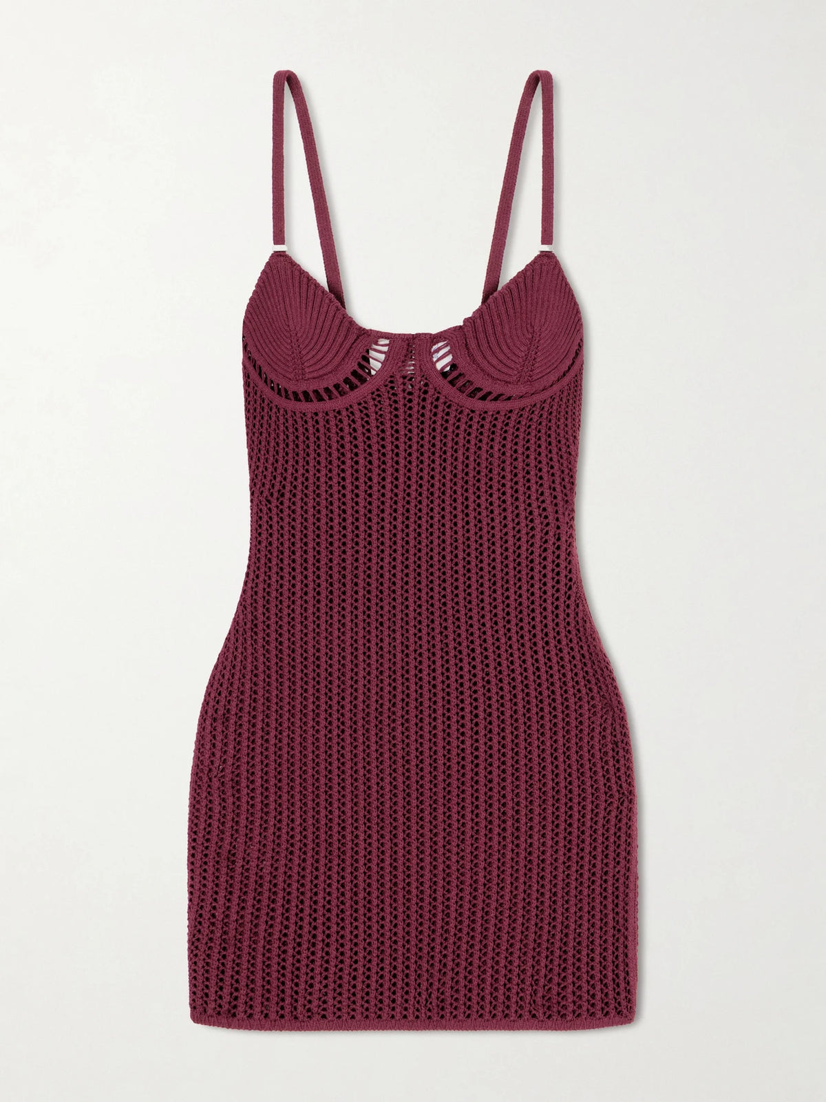 Crochet Cotton-blend Mini Dress