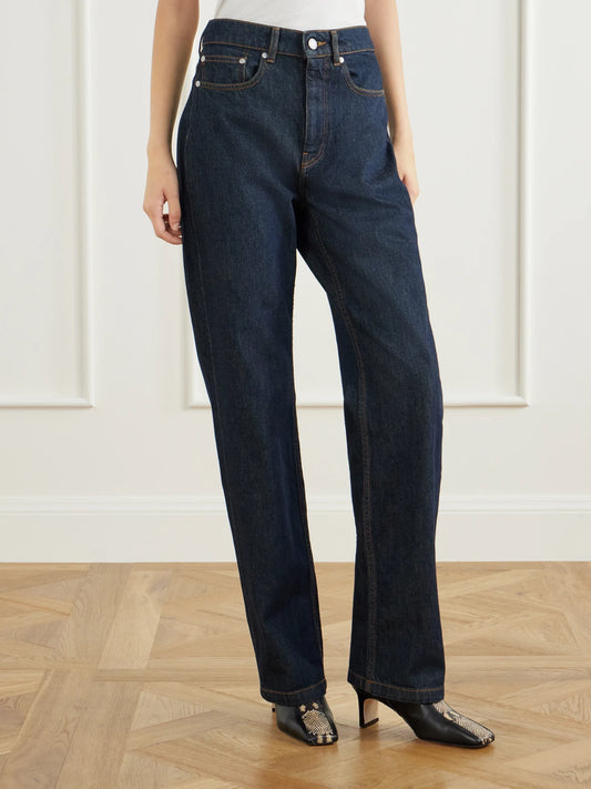 Joseph Chams High-rise Straight-leg Jeans