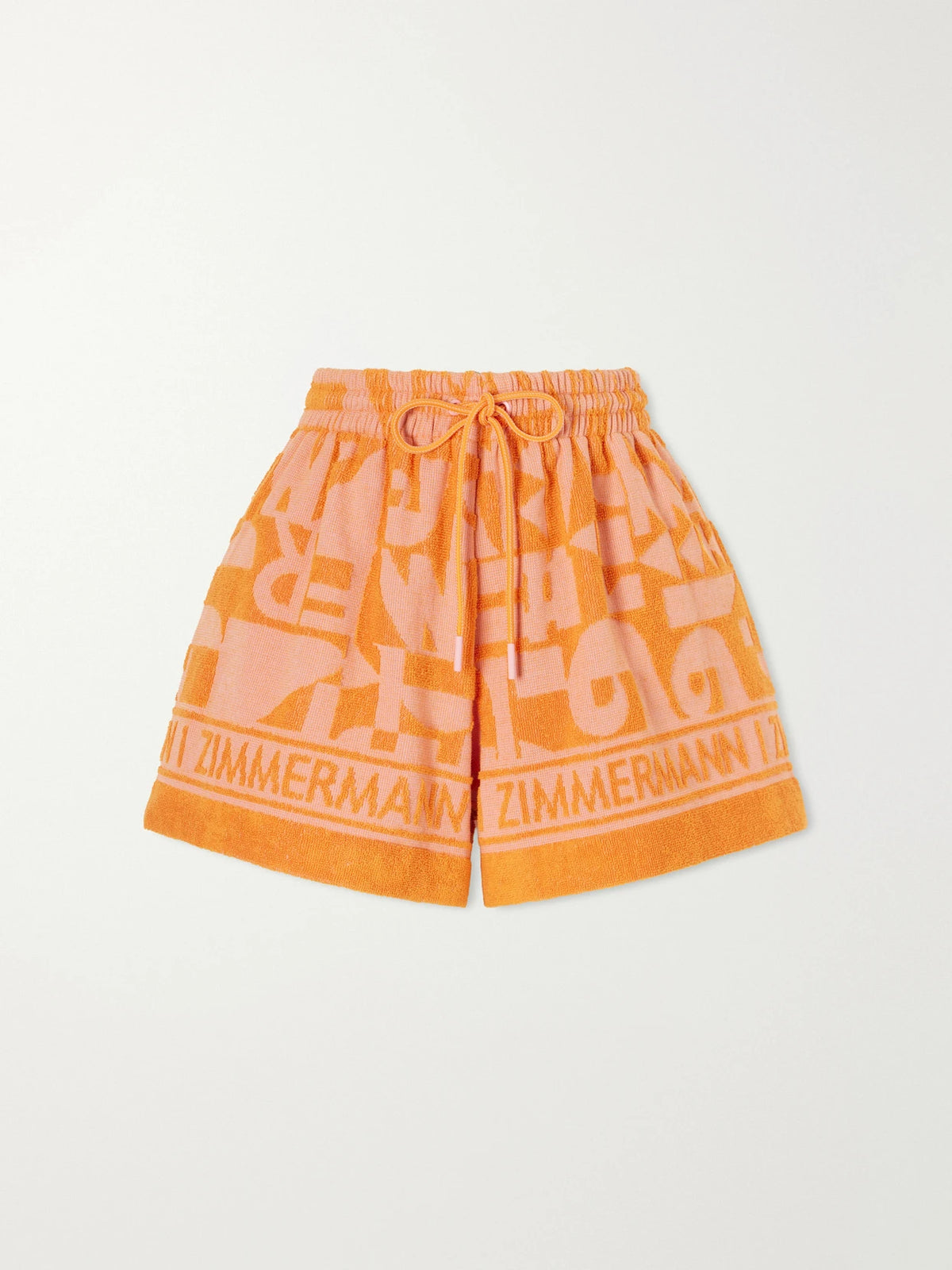 Zimmermann Solstice Jacquard-knit Cotton-terry Shorts