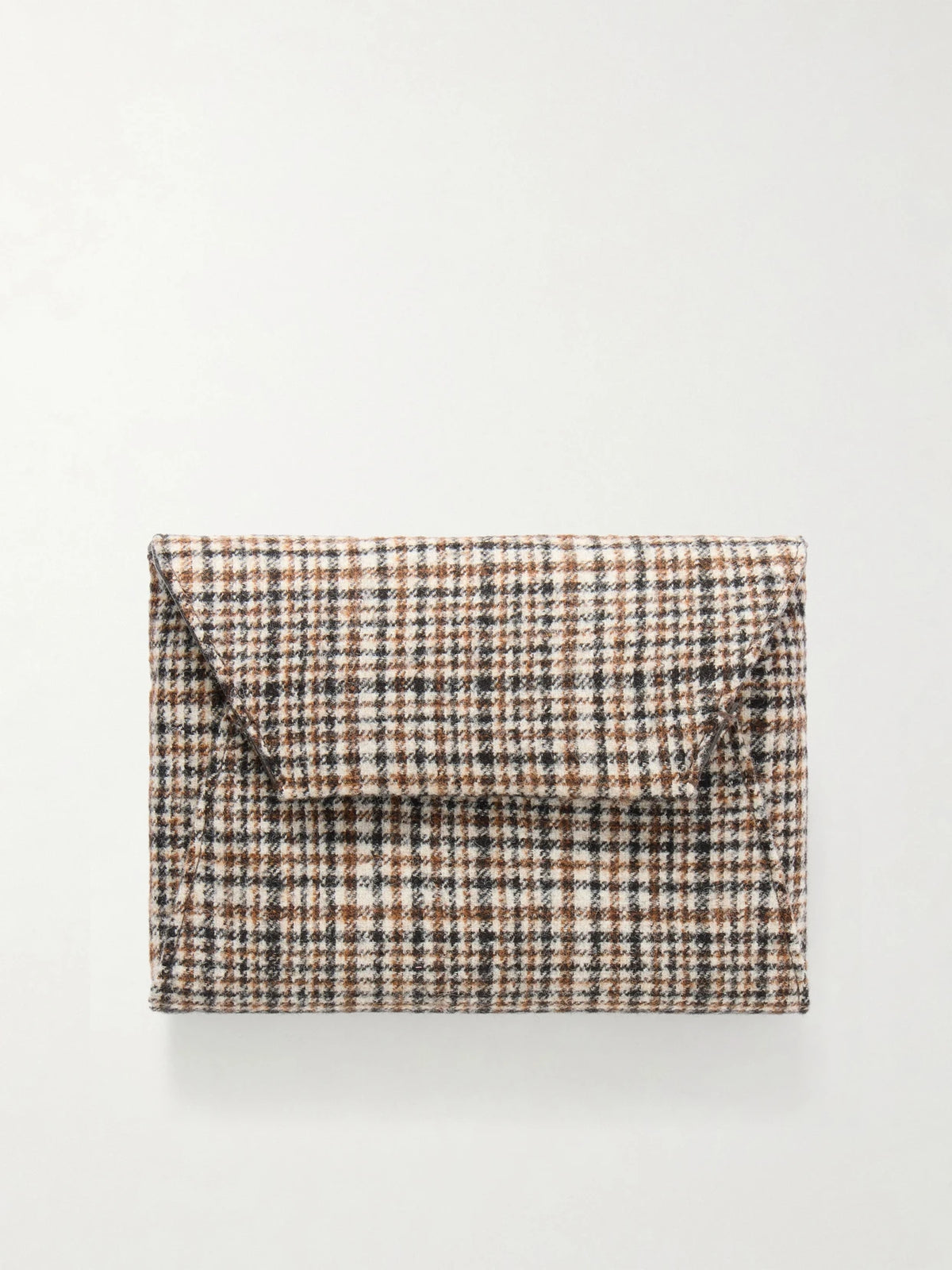 Brunello Cucinelli Checked Wool Clutch