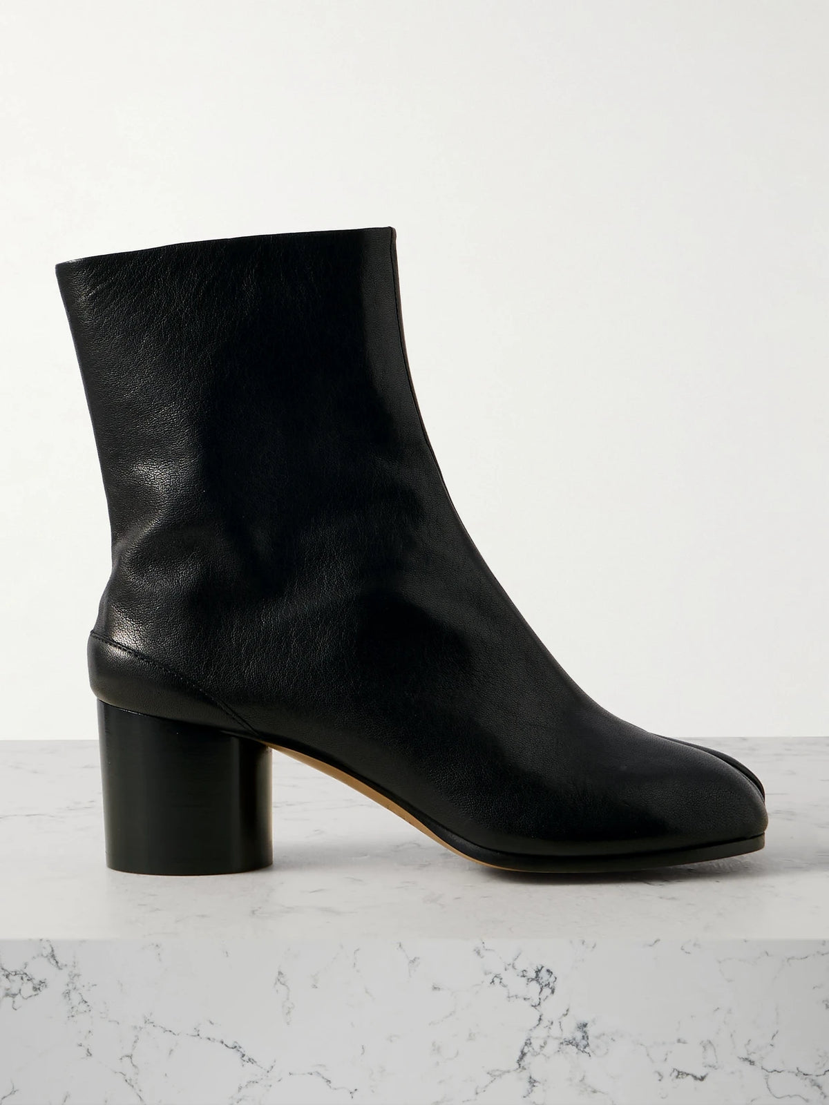 Tabi Split-toe Leather Ankle Boots