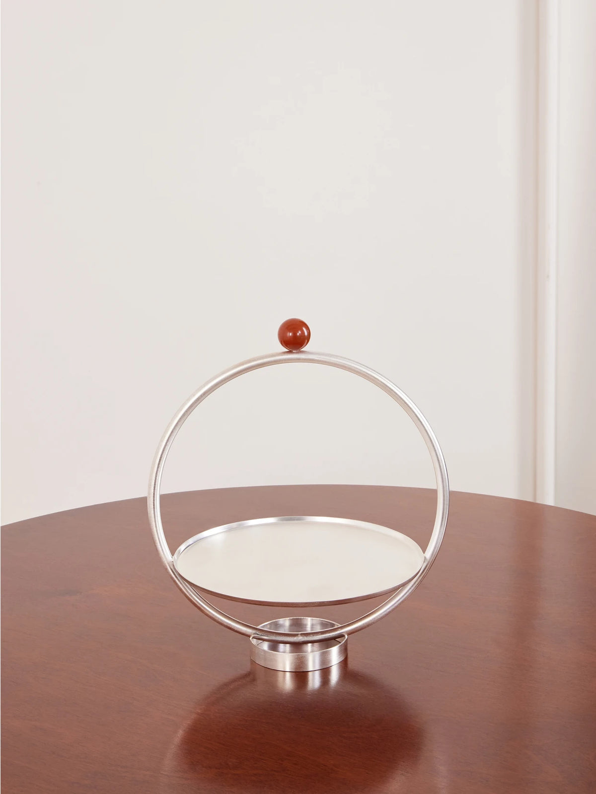 Natalia Criado Redonda Silver-plated And Stone Cake Stand