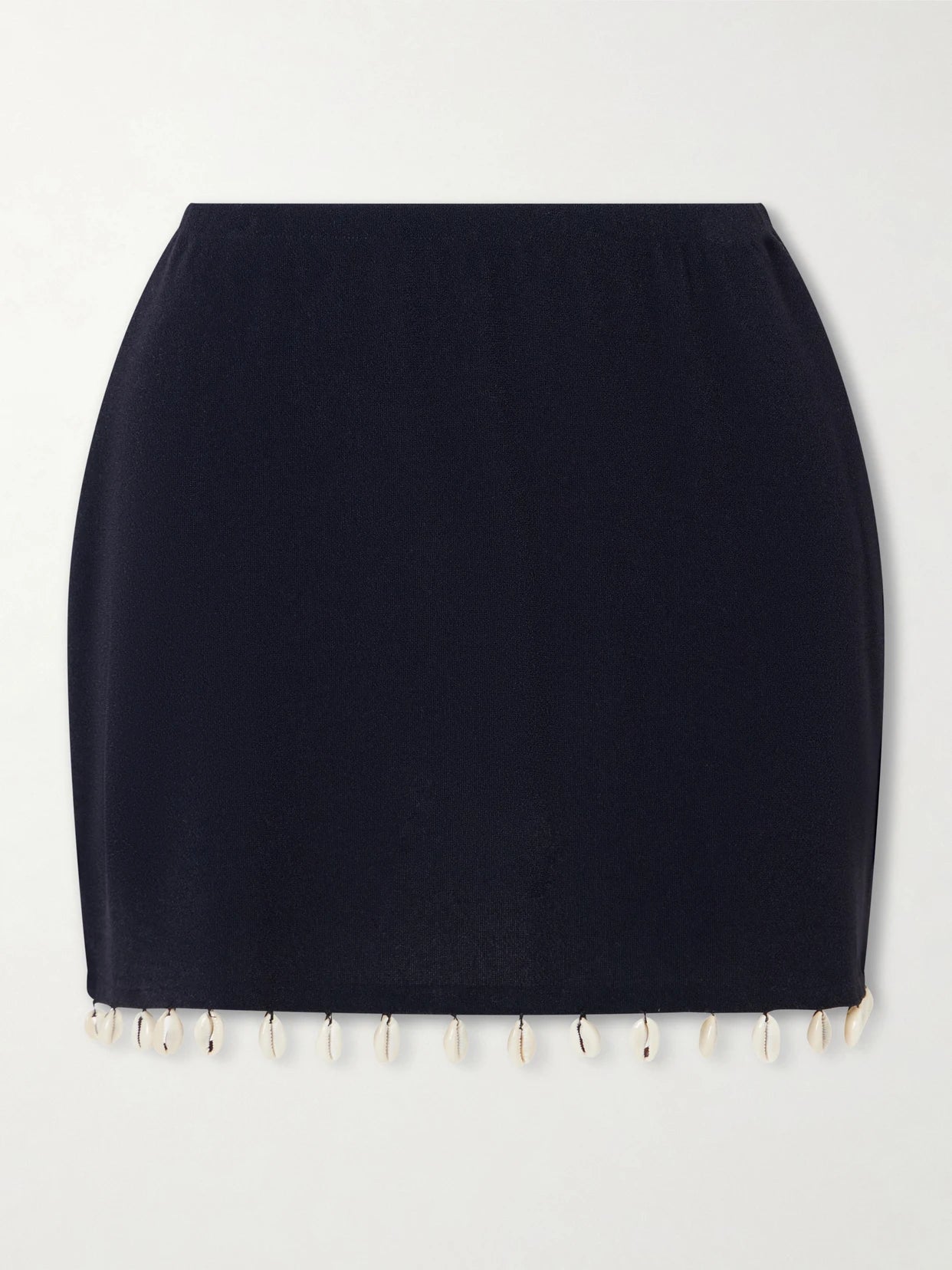 Embellished Jersey Mini Skirt