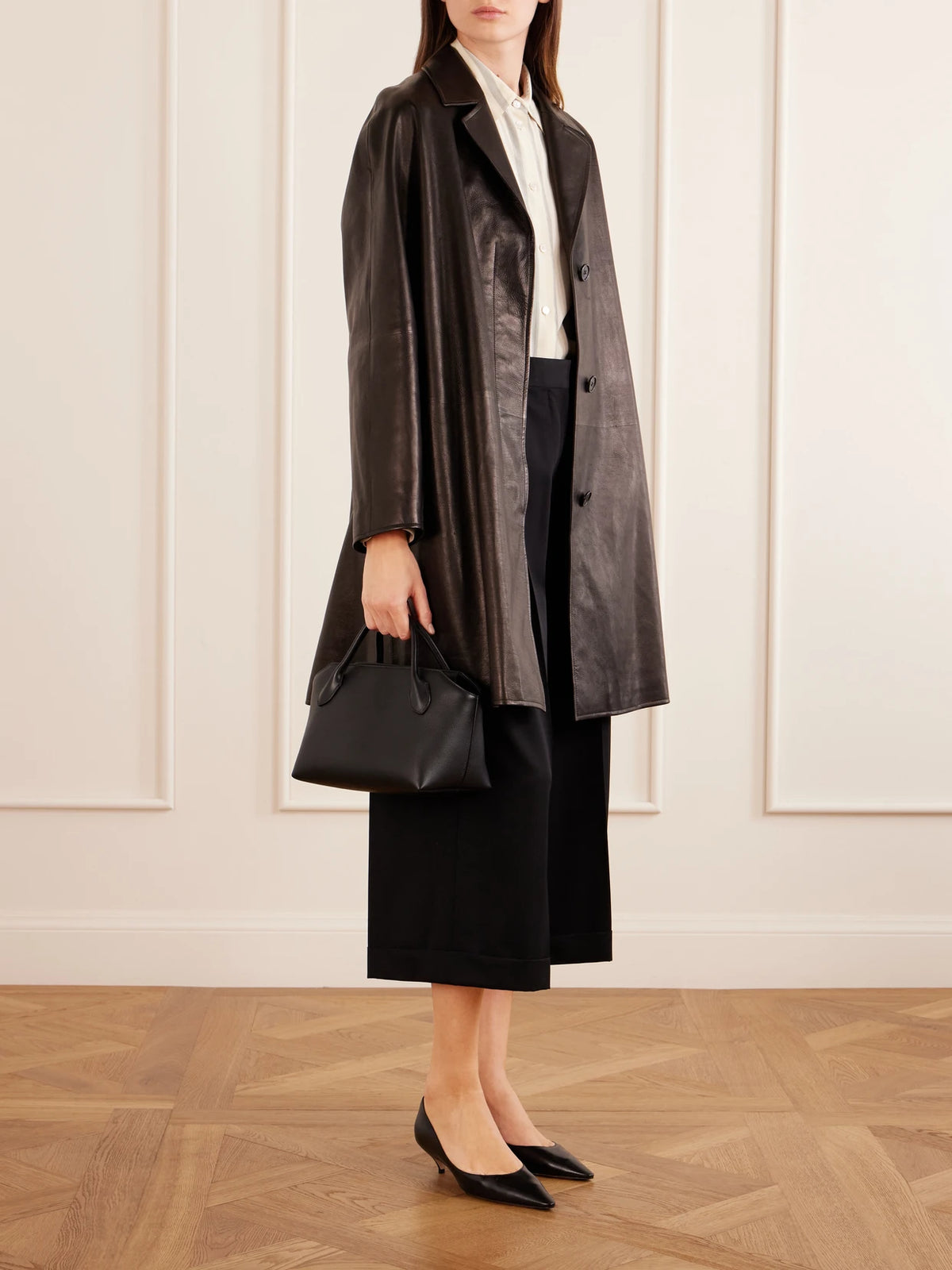 Terrasse Textured-leather Tote