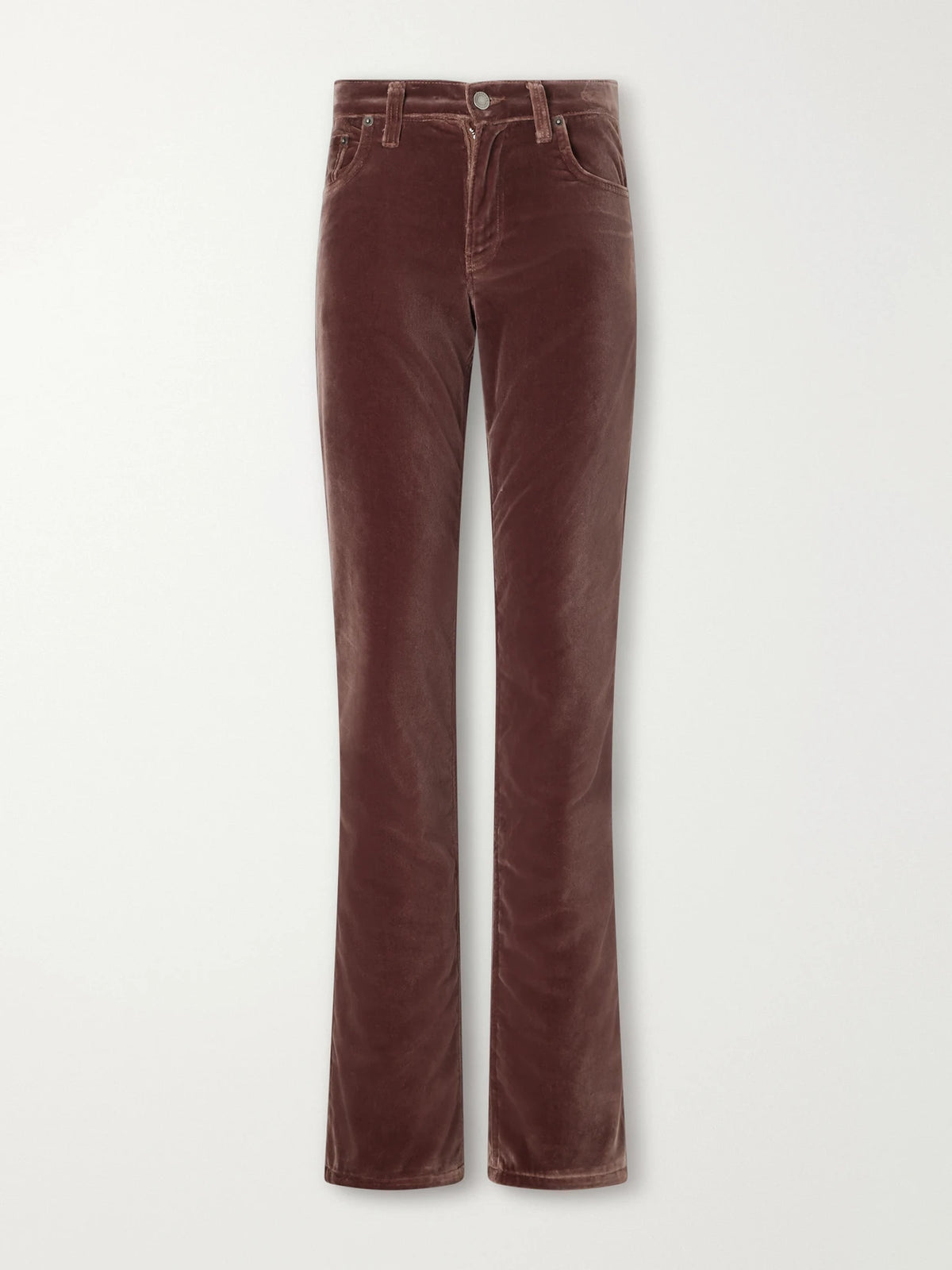 Haikure Carly Cotton-velvet Mid-rise Straight-leg Pants