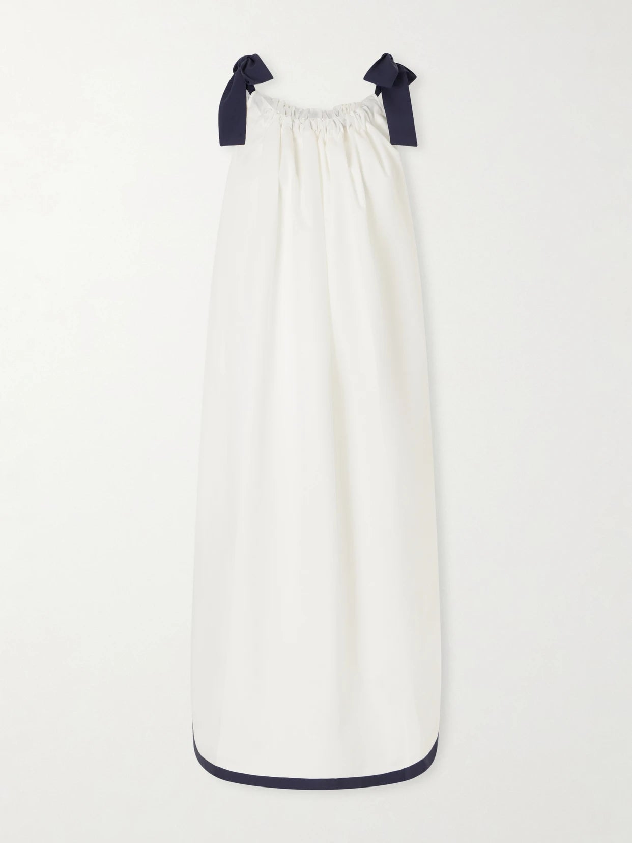 Two-tone Cotton-poplin Maxi Dress