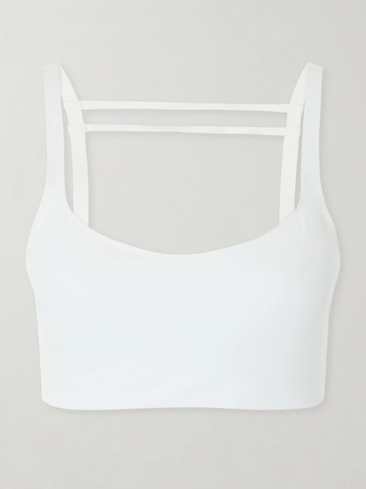 Image of Activewear. Product name - Wunder Train Light Support Everlux Sports Bra in White colour by brand - lululemon