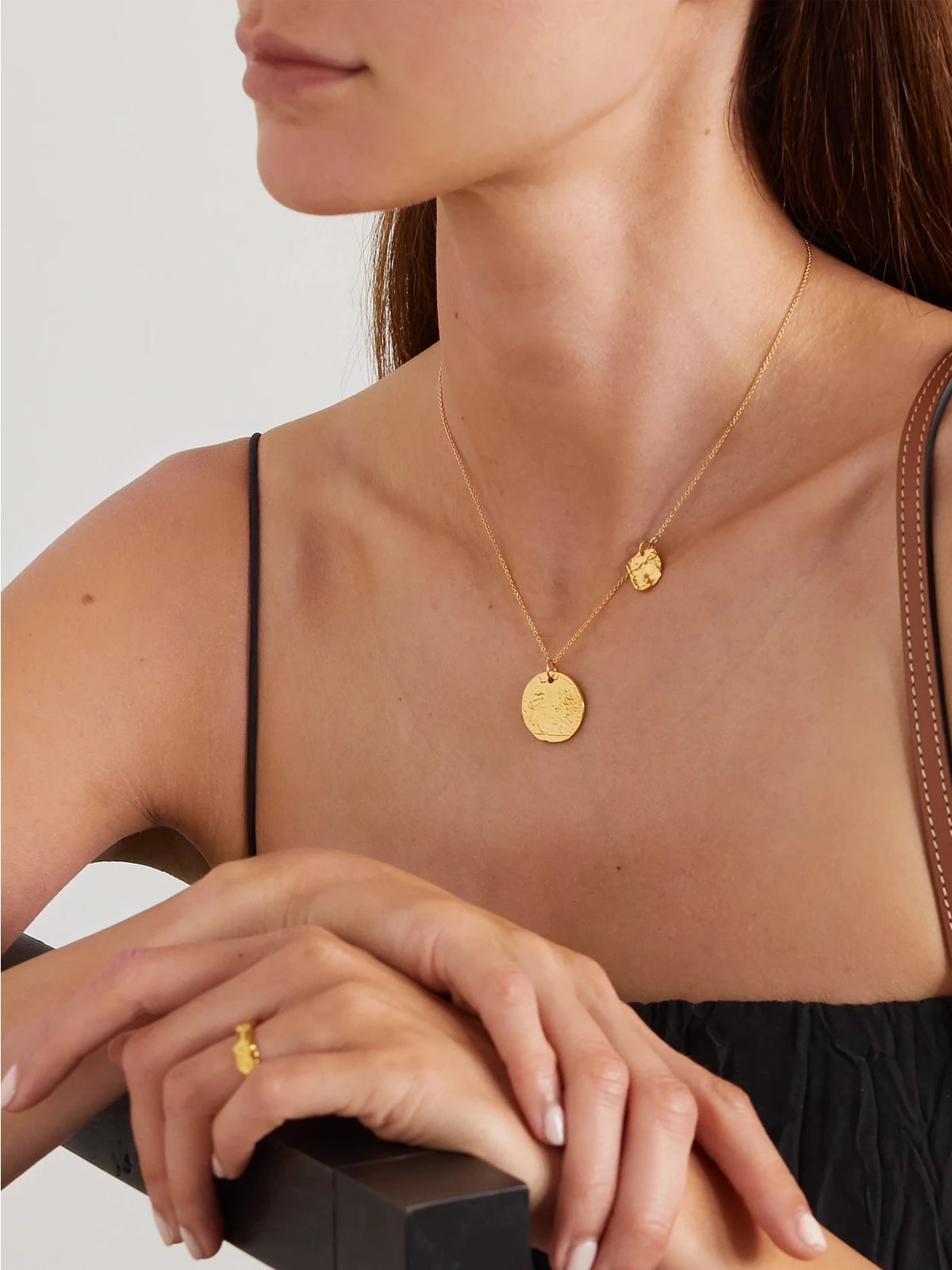 Image of Necklaces. Product name - + Net Sustain Summer Night Gold-plated Necklace in Multi colour by brand - Alighieri