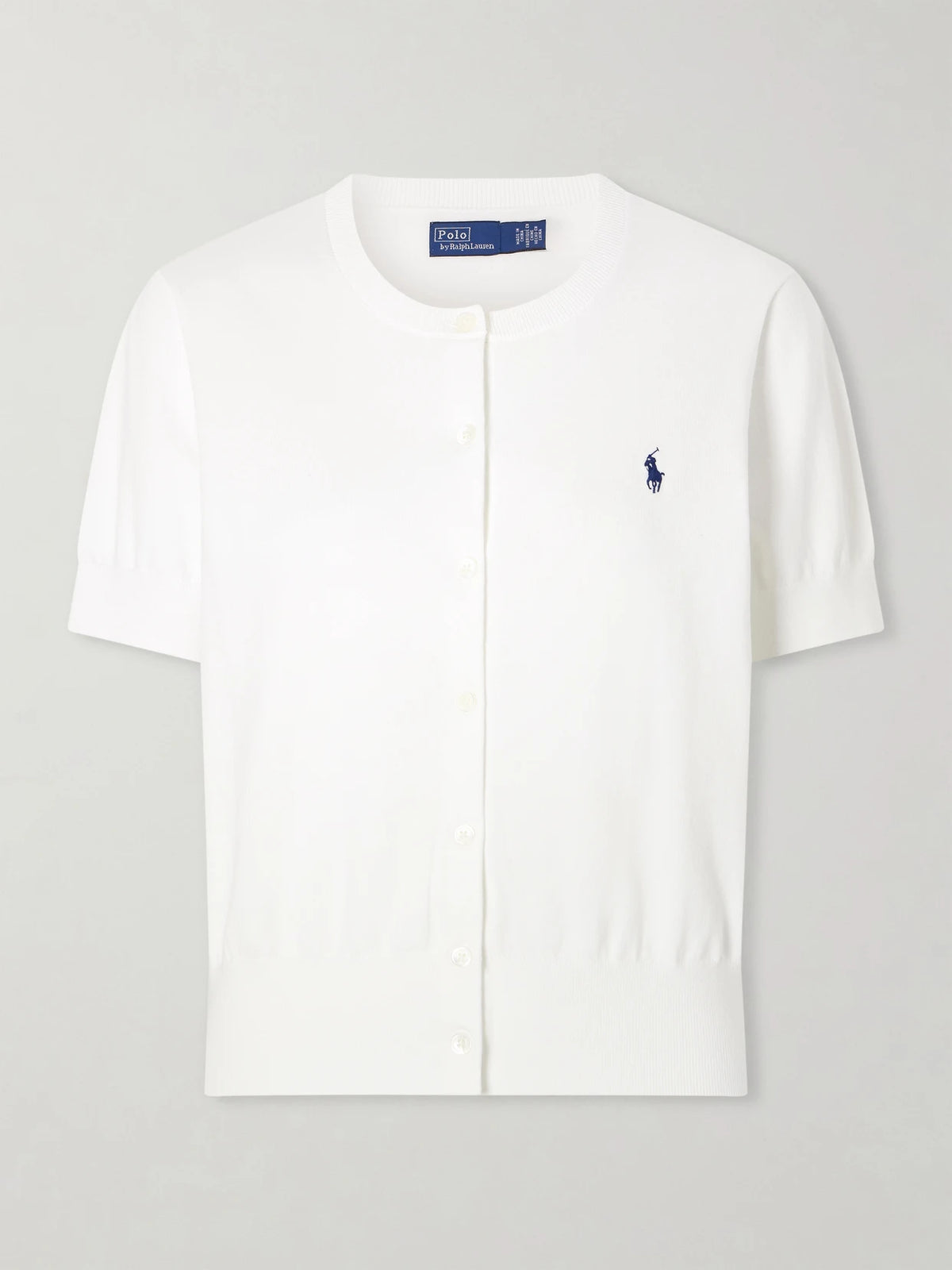 Logo-embroidered Cotton-blend Cardigan