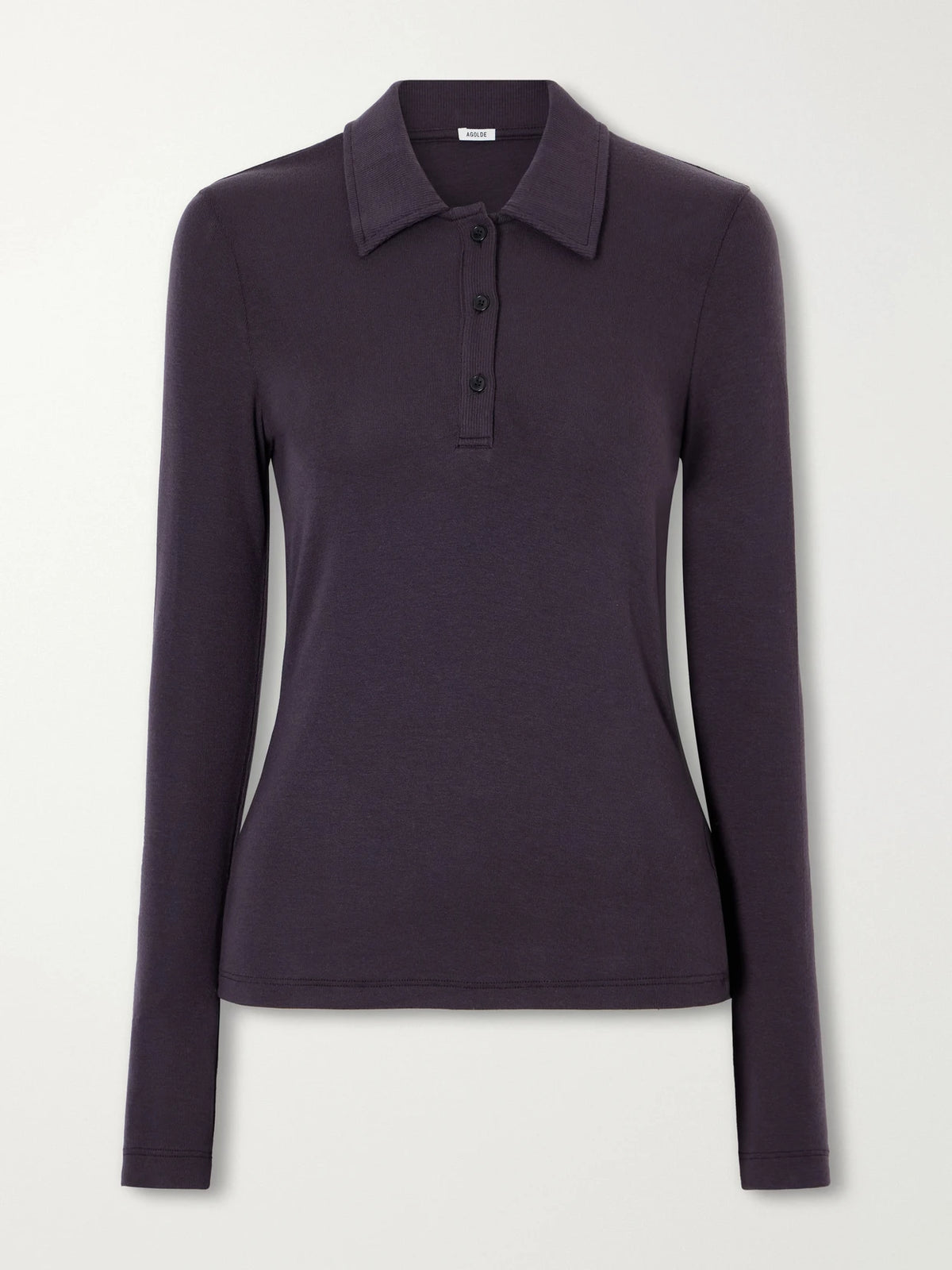 AGOLDE Amos Stretch-lyocell Polo Shirt