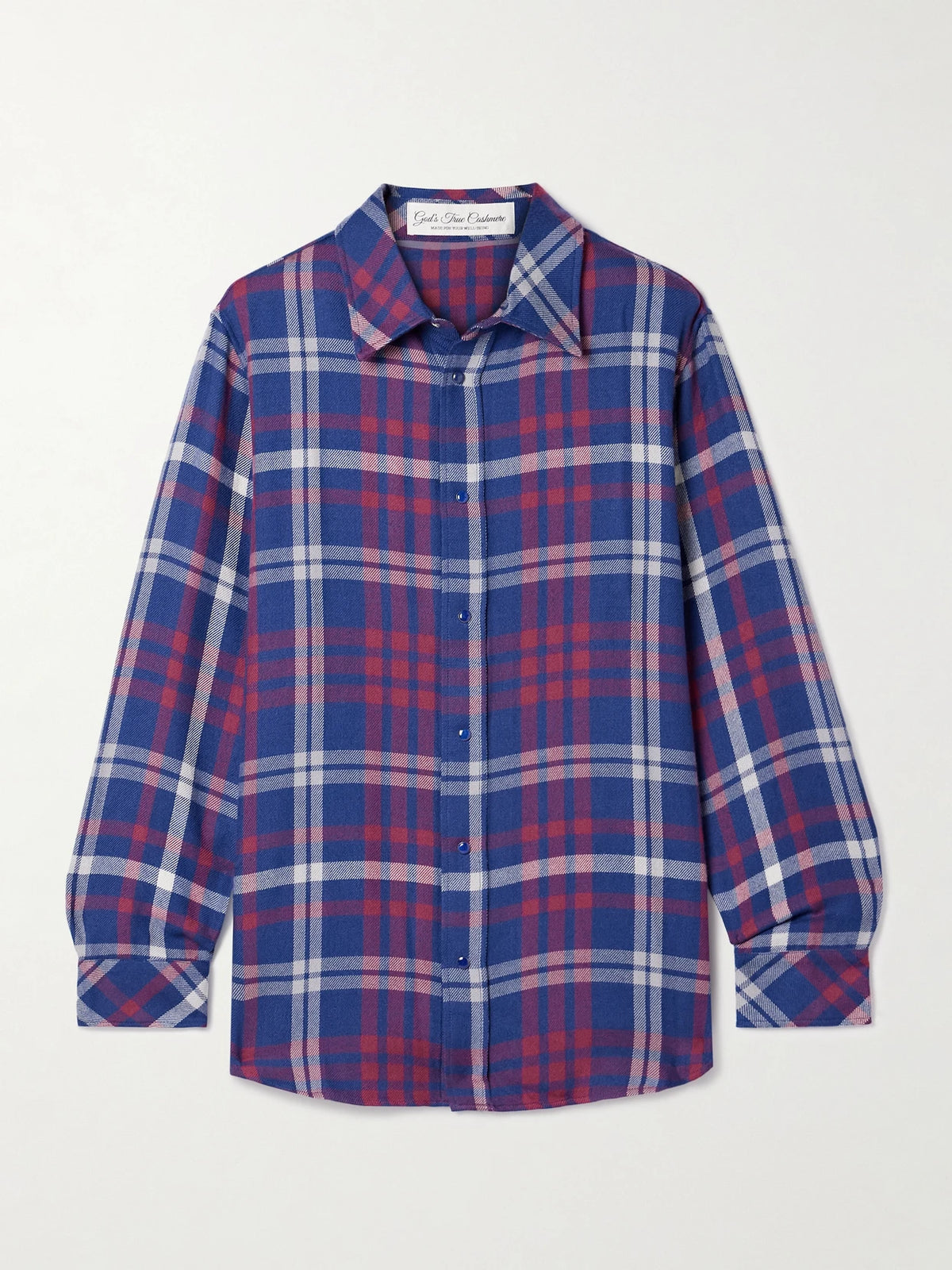 God's True Checked Cashmere Shirt