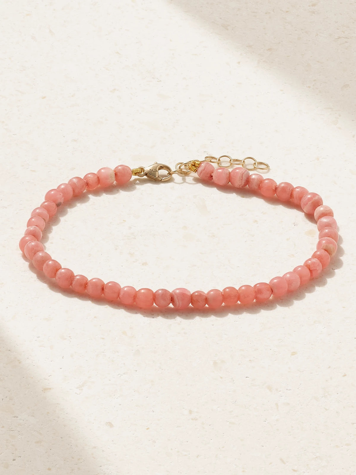 Gold Rhodochrosite Bracelet