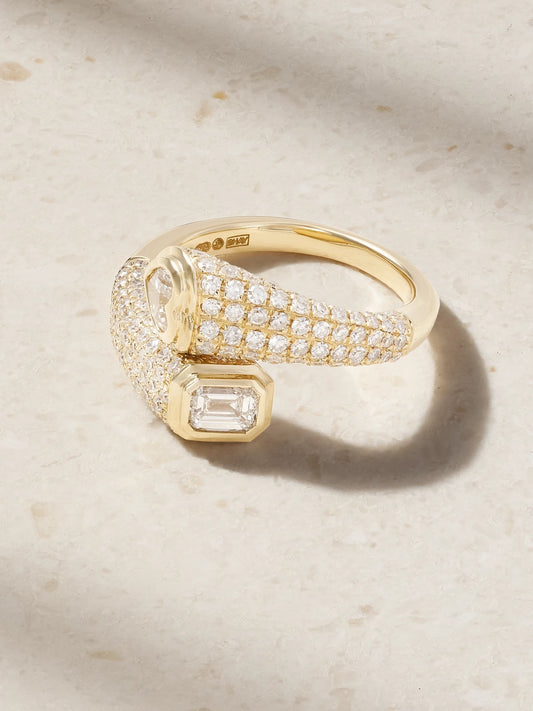 18-karat Gold Diamond Pinky Ring