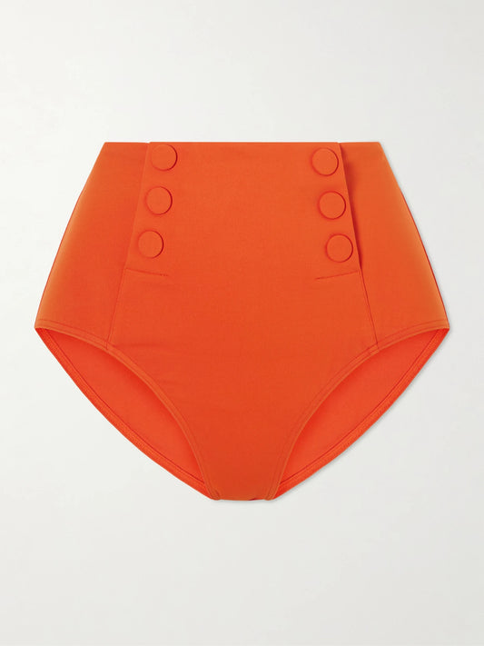 Image of Swimwear. Product name - Flaneuse Bikini Briefs in Orange colour by brand - Eres
