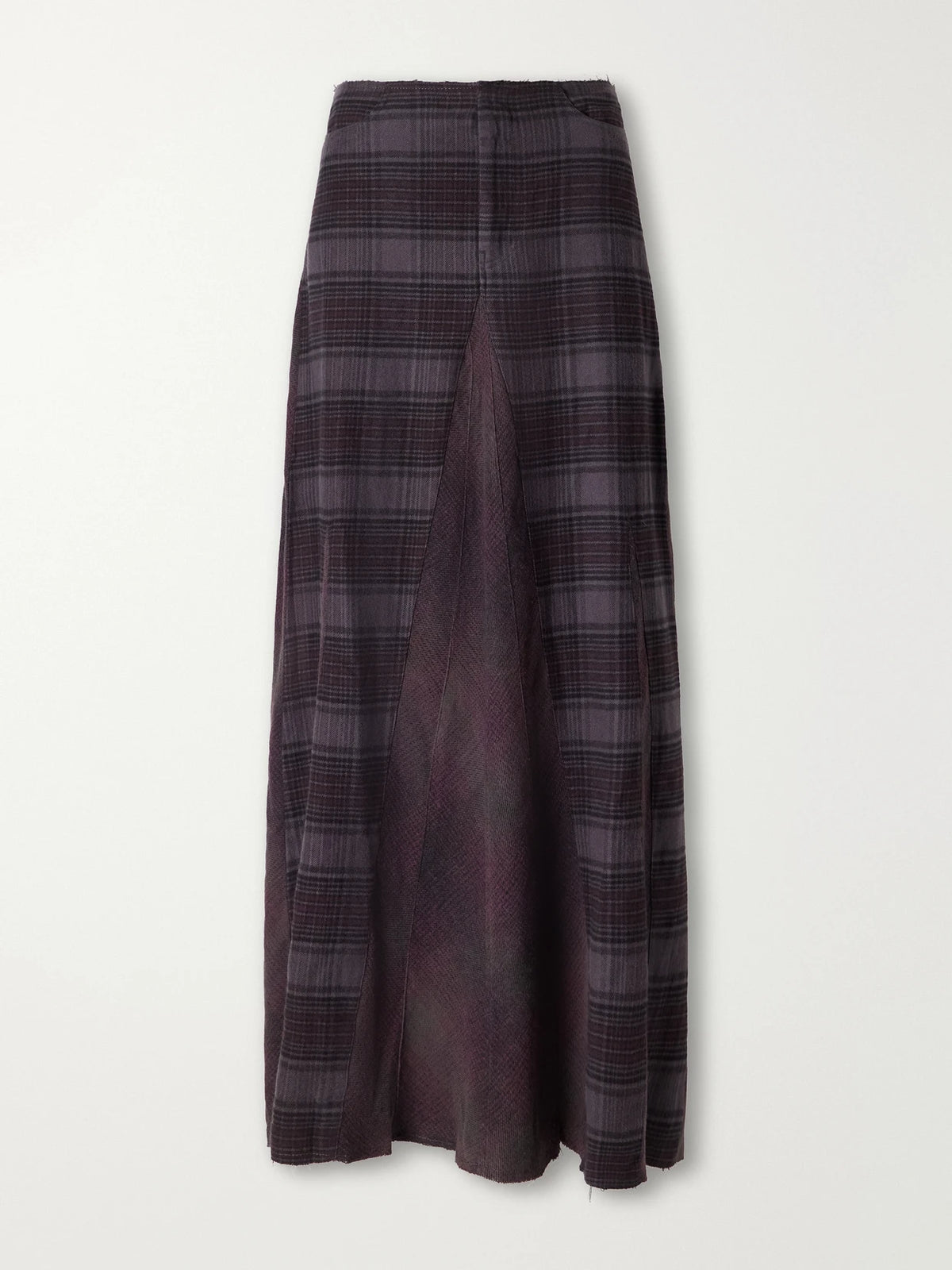 Our Legacy Rebel Checked Cotton-flannel Maxi Skirt