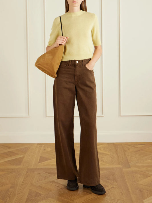 Image of Flats. Product name - Harris 20 Suede Loafers in Brown colour by brand - Gianvito Rossi