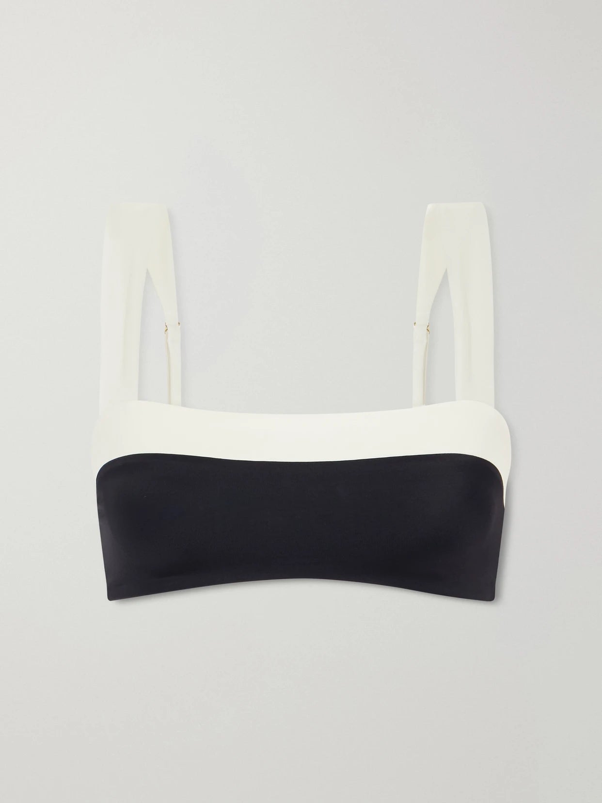 Image of Swimwear. Product name - Grenada Recycled Stretch Bikini Top in Black colour by brand - Away That Day