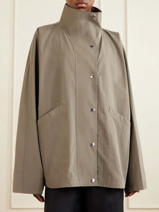 Cotton-blend Shell Jacket