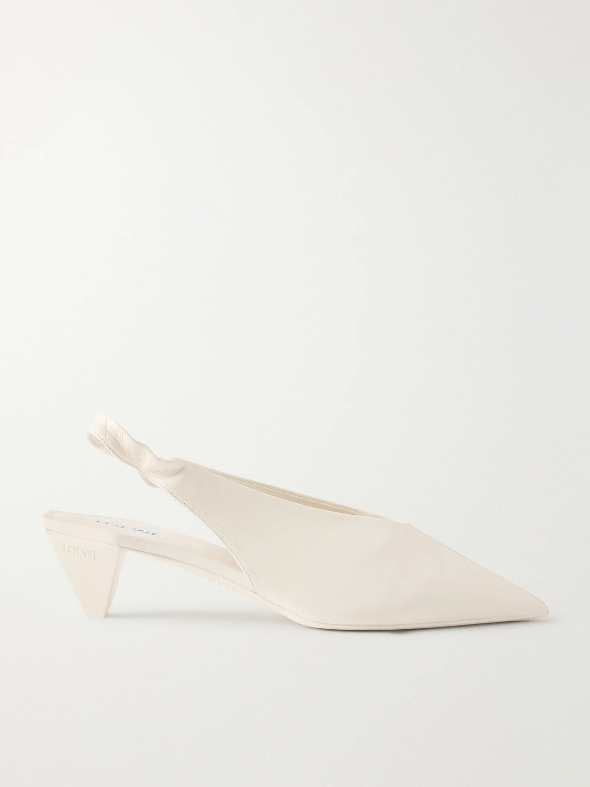 Origami Cubic Slingback 45 Leather Pumps