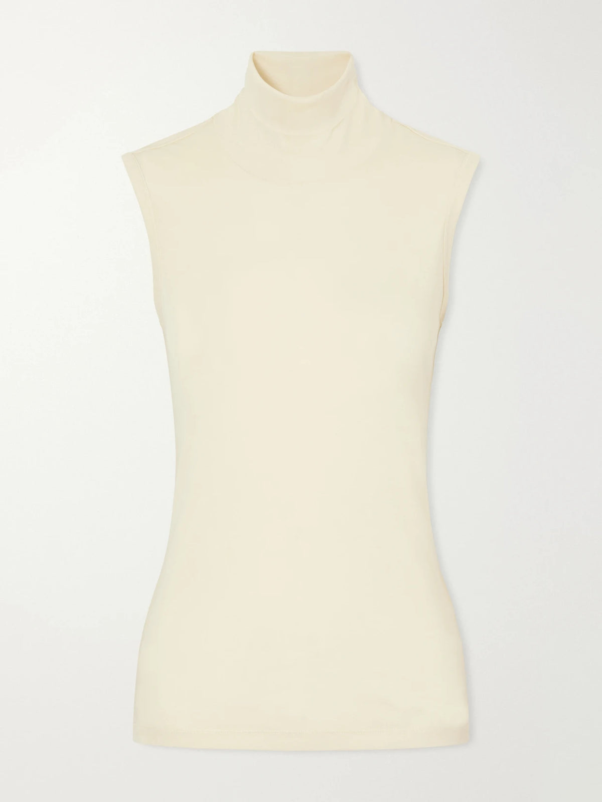 FLORE FLORE Dinah Ribbed Organic Cotton-jersey Turtleneck Tank
