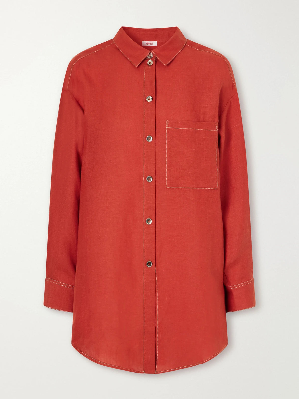Eres Flashing Woven Linen Shirt