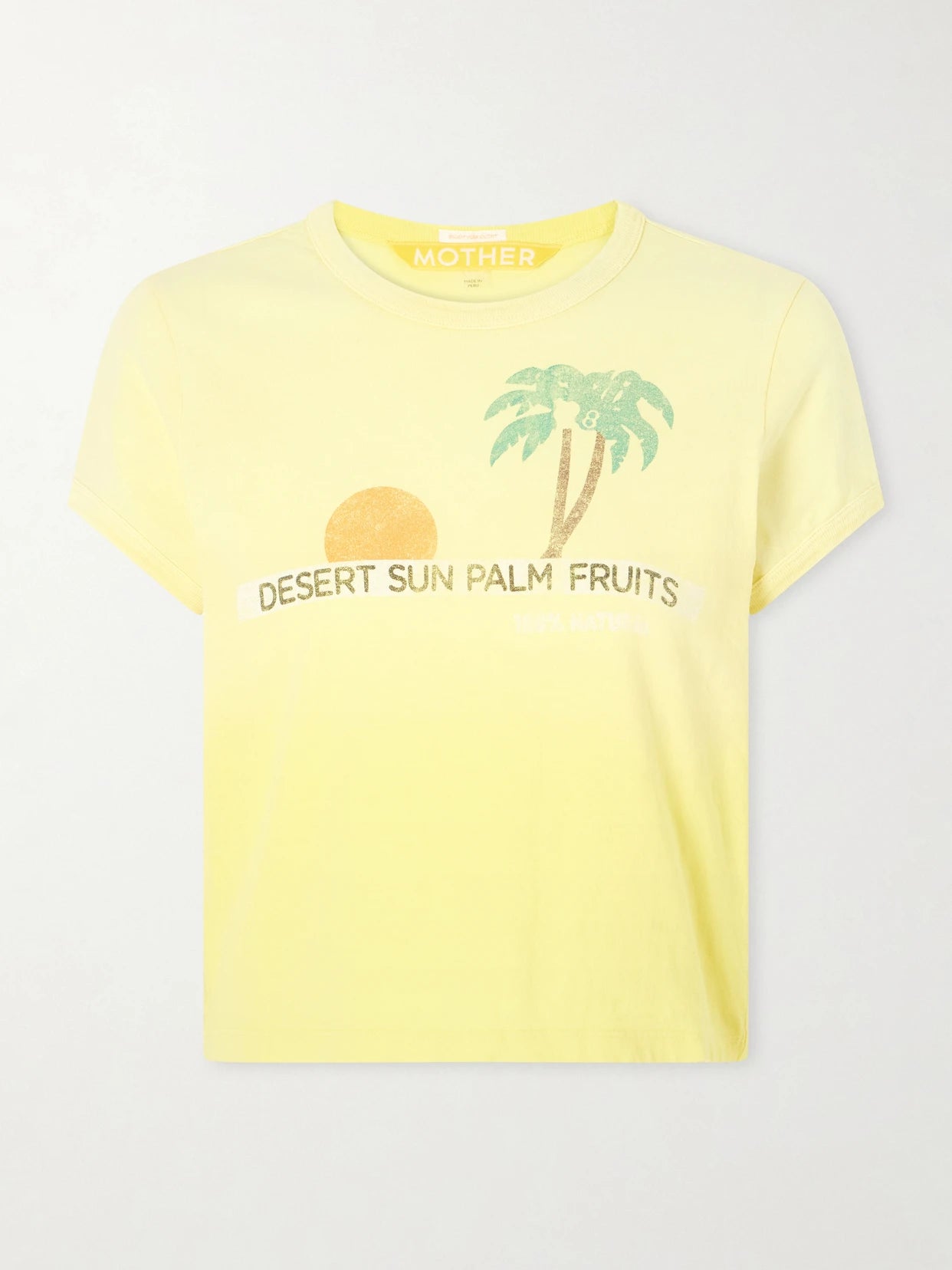The Itty Bitty Ringer Printed Cotton-jersey T-shirt