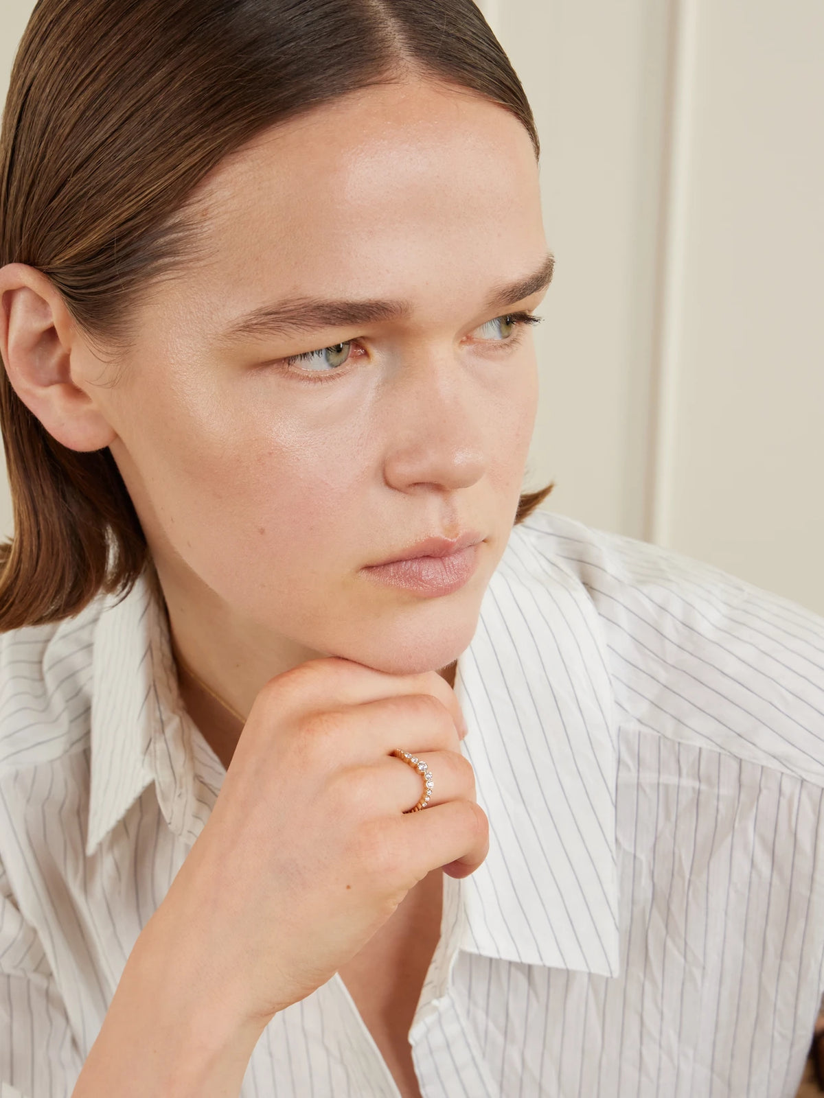 Image of Rings. Product name - Sky Classic 18-karat Recycled Gold Diamond Ring in Multi colour by brand - Sophie Bille Brahe